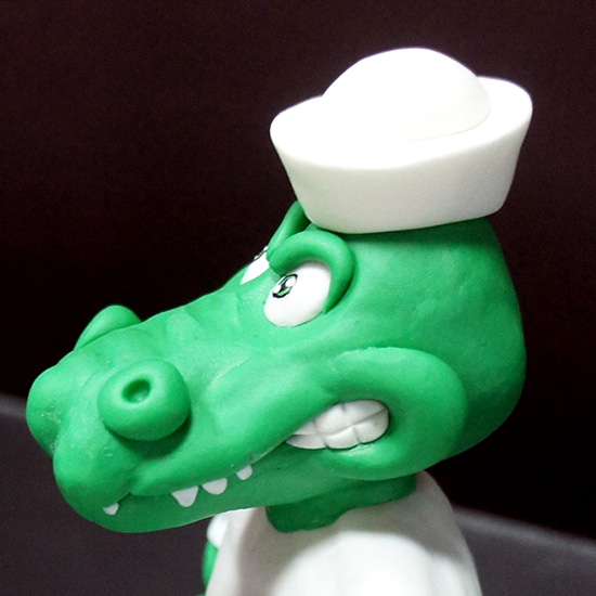 綠色鱷魚公仔造型-006