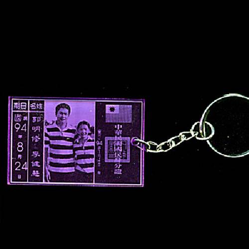 gr-74紫色壓克力身份証key圈
