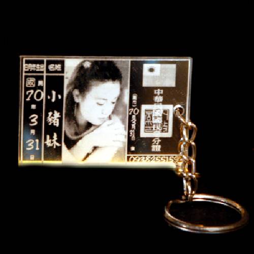 gr-65白色鏡板身份証key圈