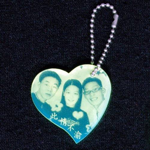 gr-10螢綠色壓克力斜心造型