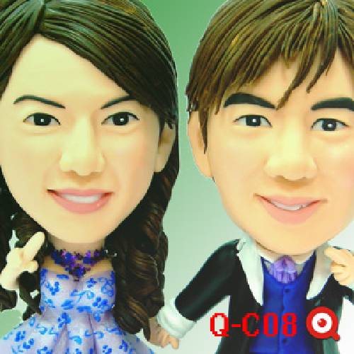 Q-C08-Q版結婚公仔