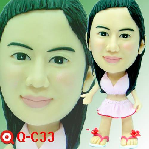 Q-C33-清涼迷你裙女孩公仔娃娃