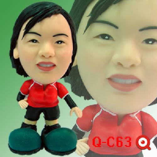 Q-C63-喜歡運動的公仔娃娃
