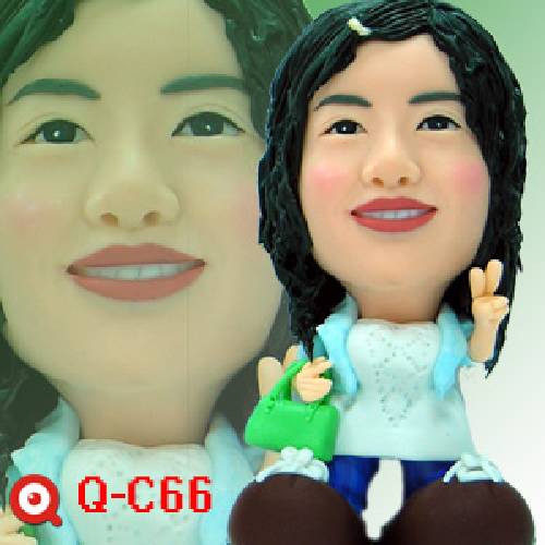 Q-C66-逛街女孩公仔娃娃