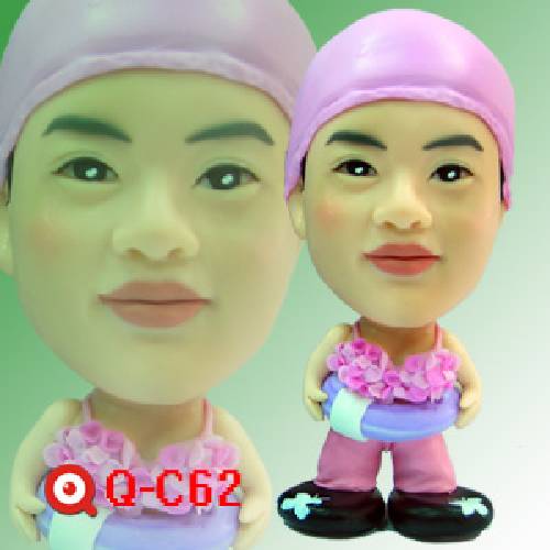 Q-C62-小蝌蚪游泳小女孩