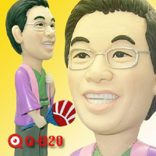 Q-B20-輕扇日本男孩公仔
