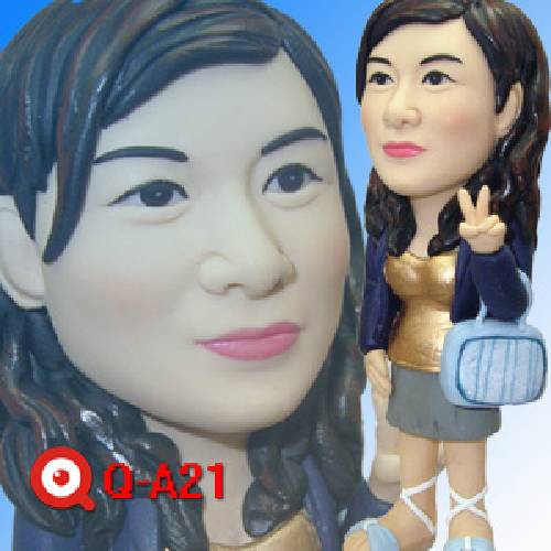 Q-A21-業務公關上班族女孩公仔