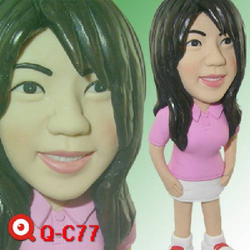 Q-C77-粉紅休閒公仔娃娃