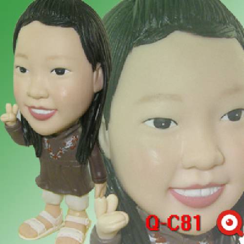 Q-C81-快樂小公主女孩公仔