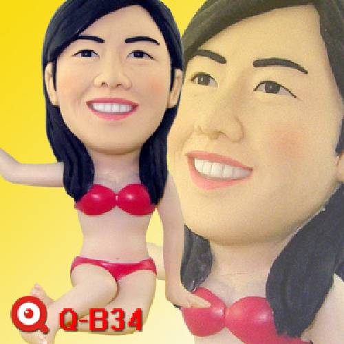 Q-B34-比基尼坐姿公仔娃娃