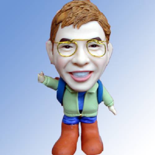 Q-F15綠衣背包公仔