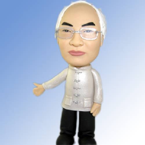 Q-F16銀髮功夫裝伯伯公仔