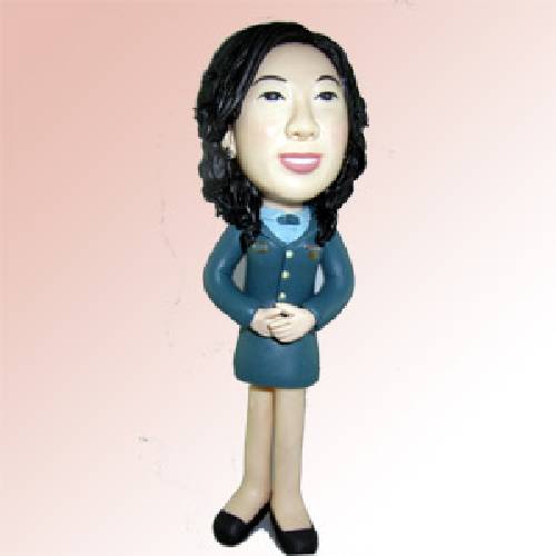 Q-F67深藍套裝女孩公仔