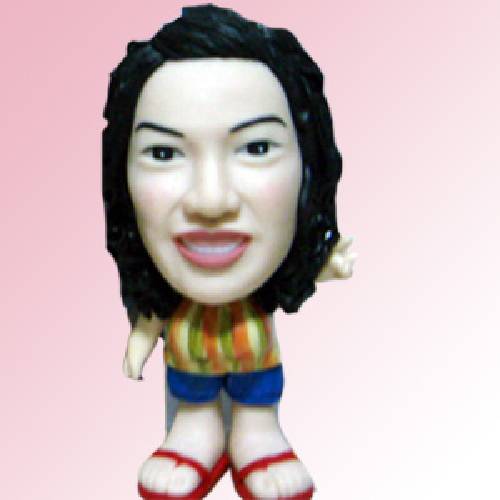 Q-F105直條短褲休閒公仔