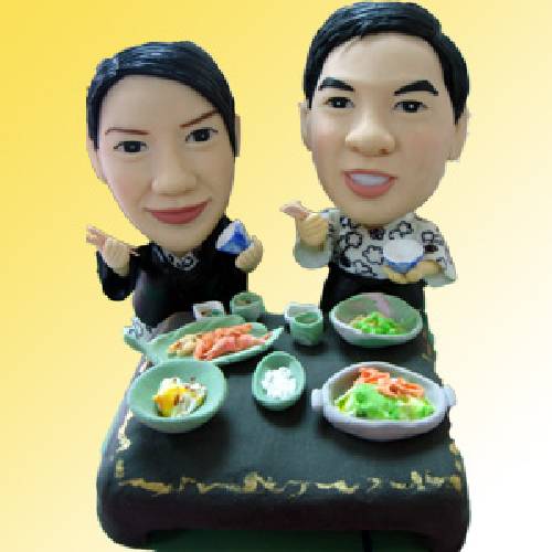 Q-F106吃飯公仔+場景