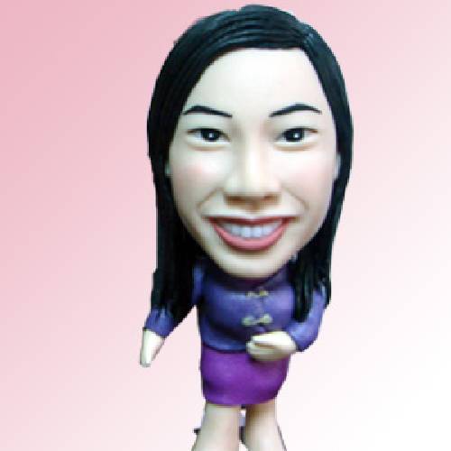 Q-F107紫色套裝公仔