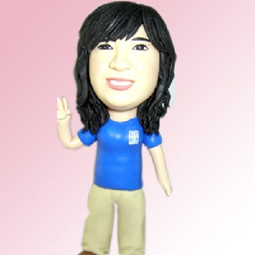 Q-F117藍衣YAYA公仔