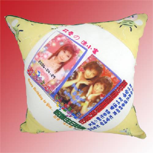 轉印個性化商品抱枕轉印抱枕-黃色